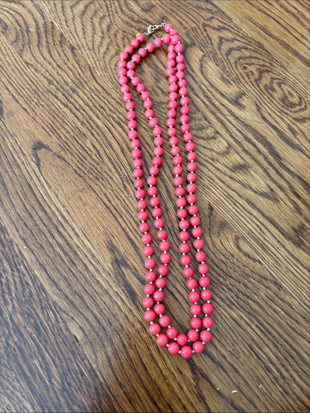 Women's Coral Beaded Necklace